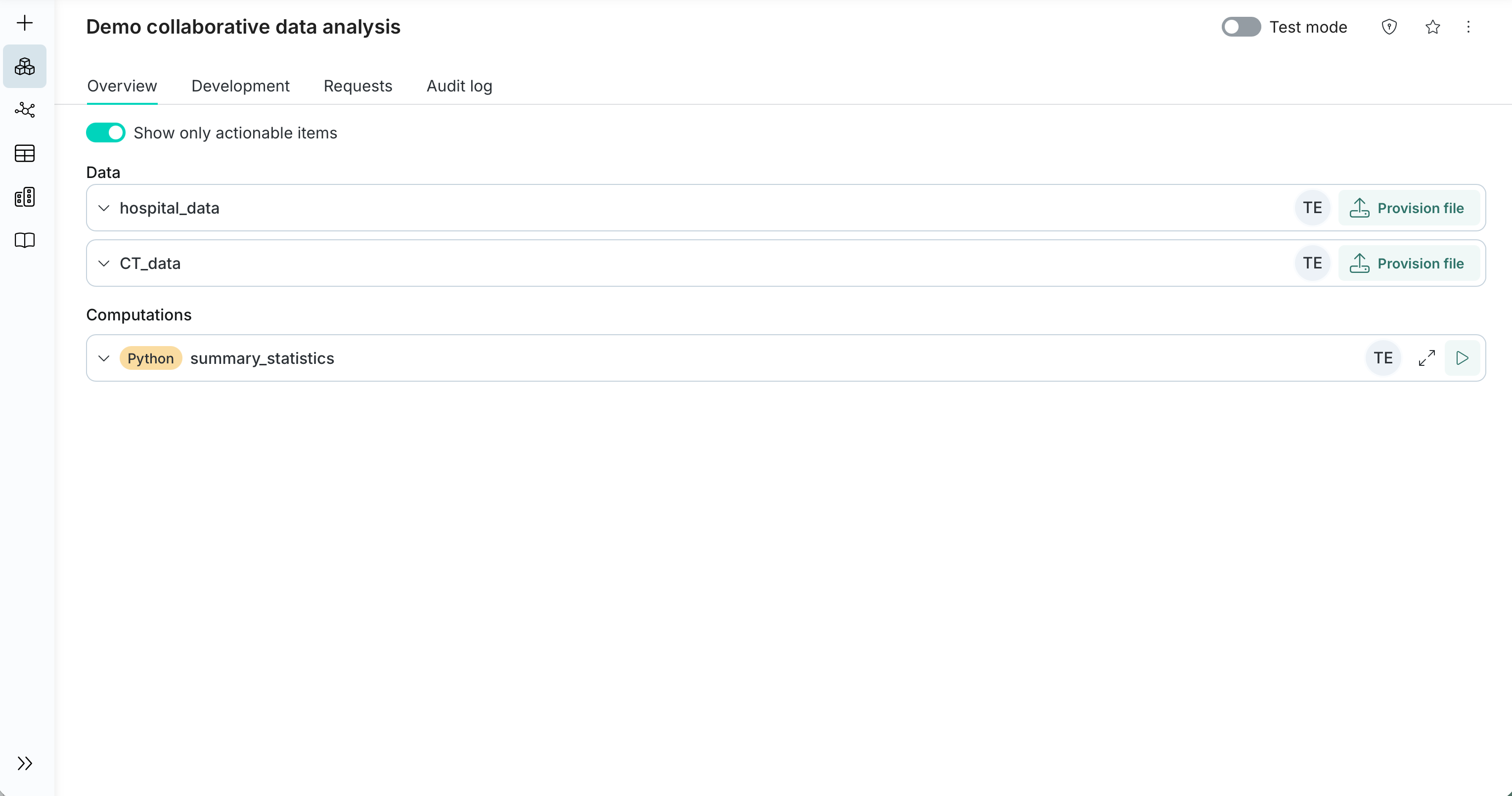 Run approved computations